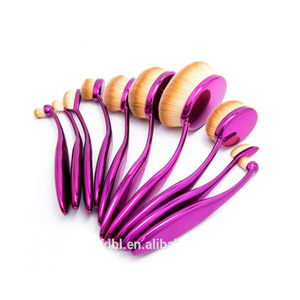 New product four kinds different color handle makeup brush set nylon hair supply makeup set for charming lady