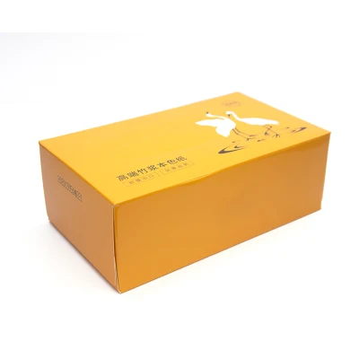 OEM 2-3 Ply Soft Packing Box Bamboo Pulp Disposable Paper Facial Tissue