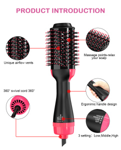 One Step Professional Hot Air hair dryer brush Multifunctional hairdryer Portable Electric Hair Straightener blowdryer brush