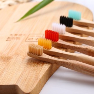 Organic Ecofriendly Round Handle Biodegradable New Product Bamboo Toothbrush