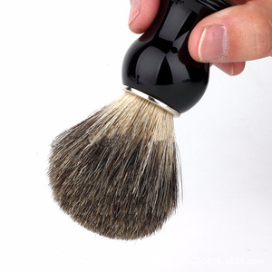 Plastic handle nylon fading mane shave brush synthetic hair men beard shaving brush