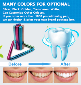 Popular Dental Supply Teeth Whitening Gel Pen Beauty Smile Whitening Pen empty twist