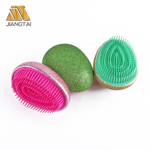 Portable bling bling egg comb detangling brush egg hairbrush