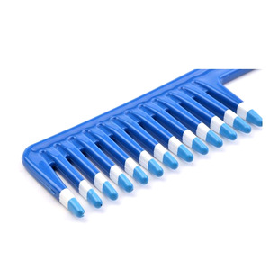 Professional hairdressing massage plastic hair comb with fork