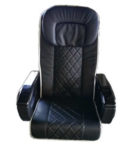 Reliable China manufacturer high quality nail salon equipment black no pipeless shiatsu massagespa pedicure spa chair