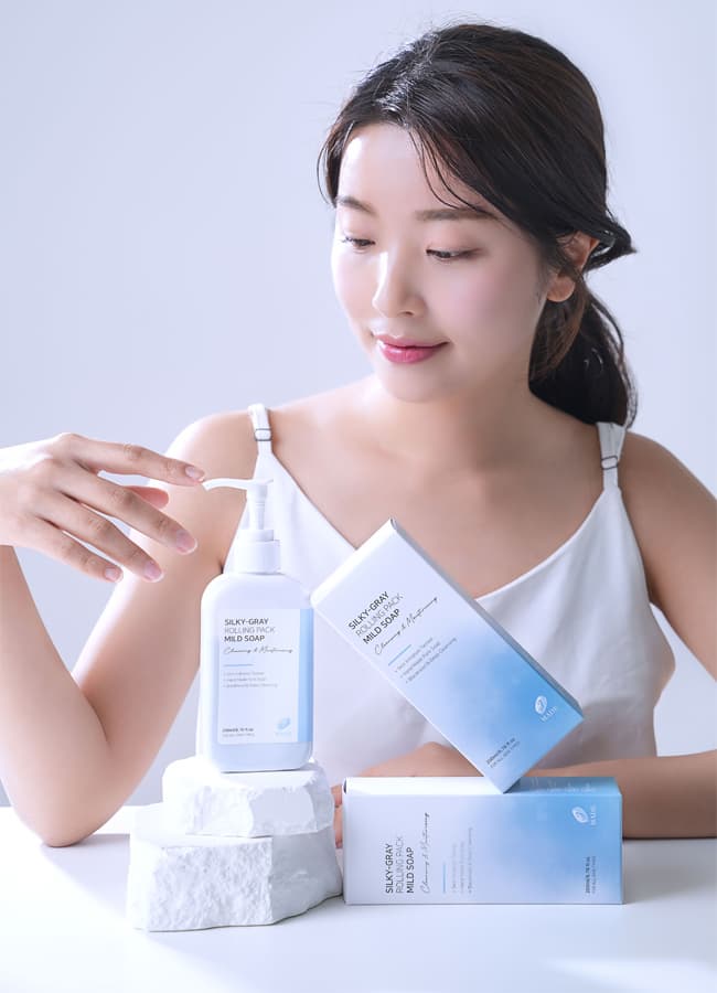 Silky-Gray Rolling Pack Mild Soap Cleanser