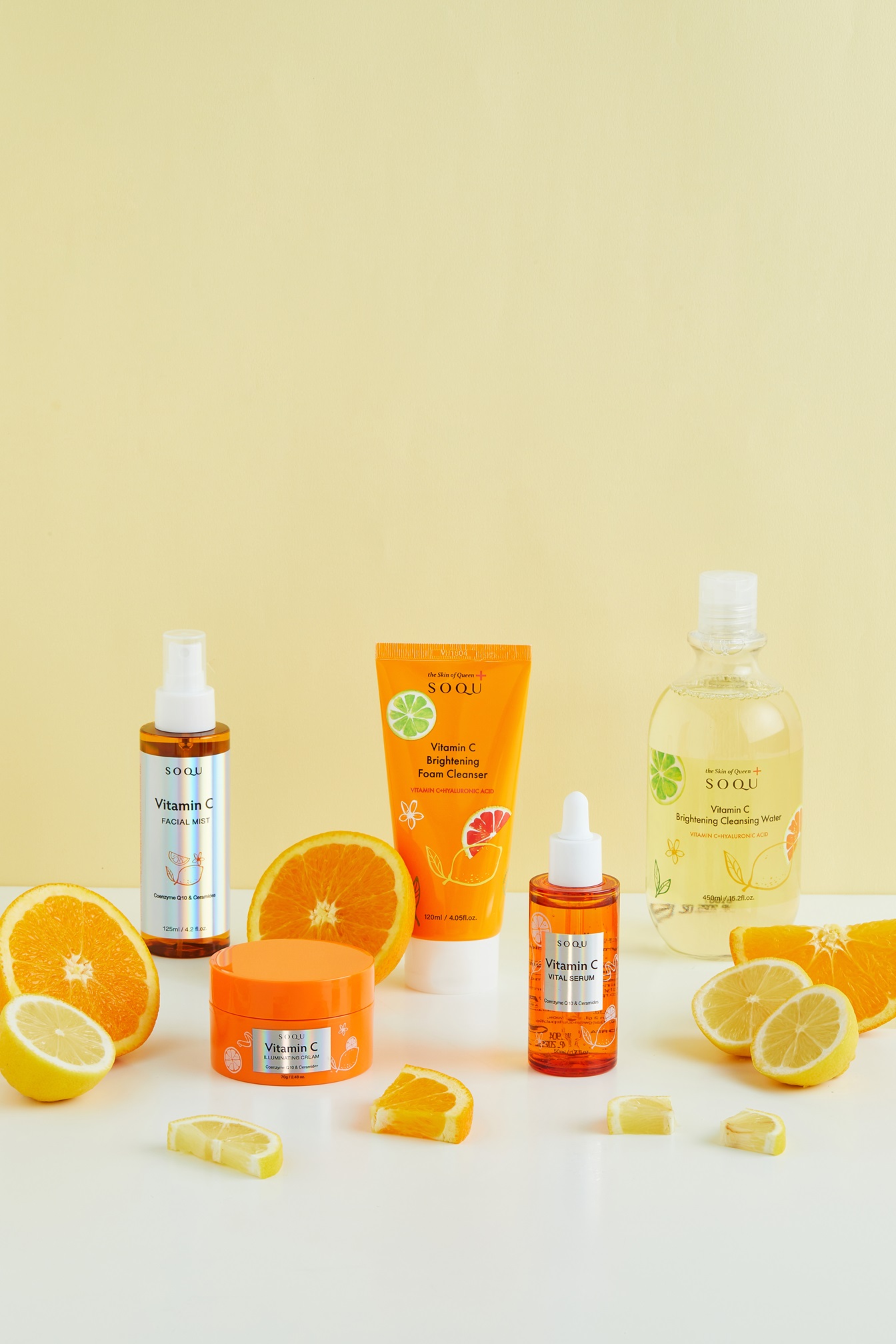 SOQU Vitamin C Line (Mist, Cream, Serum, Cleanser)