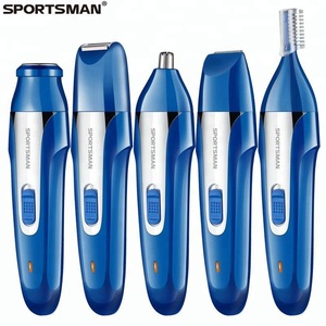 SPORTSMAN 420 Rechargeable Washable Nose Trimmer Grooming Kit With Stand 5in1