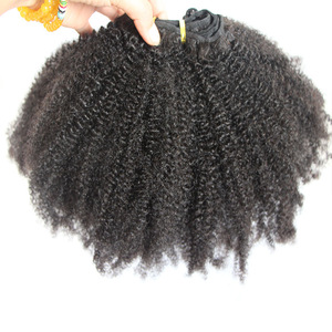 Top selling best quality afro kinky curly human hair extensions