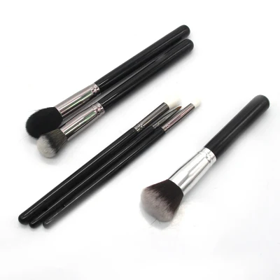 Top Selling Copper Tube Solid Wood Handle Brush Face Stippling Brush Set