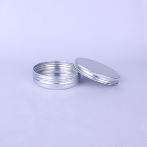 Wholesale 100ml aluminum jar for body serub 100g aluminum tin cans for filling bath salt loose powder