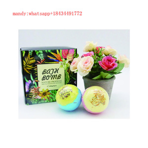 Wholesale Essential Oil Natural Colorful Factory Packaging Organic fizzy bubble bath bombs