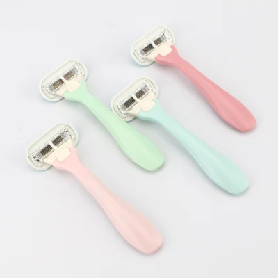 Women System Razor New Gift Packing Replace Cartridge Shaving Razor Plastic Handle Lady Razor on Hot Sale