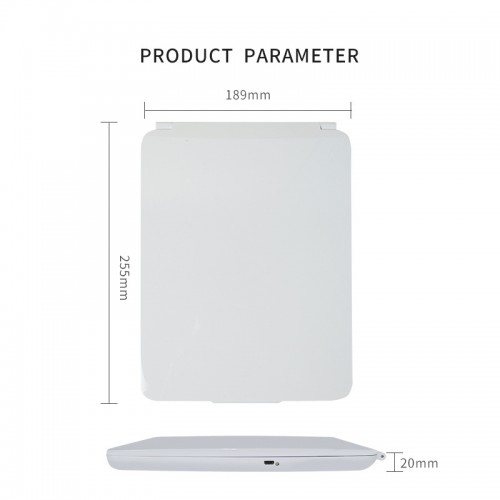 Travel Portable Adjustable Brightness 72 LED There-Color Light Folding Mirror