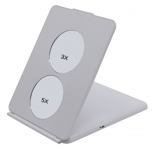 Travel Portable Adjustable Brightness 72 LED There-Color Light Folding Mirror