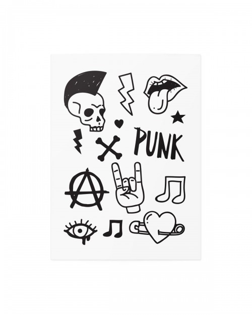 Punk MIX - TATTon.me temporary tattoos