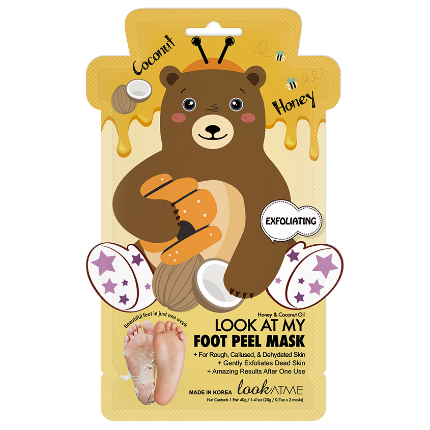 lookATME LOOK AT MY FOOT PEEL MASK BEAR
