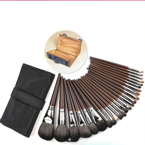 Wholesale Custom Private Label 21 Pcs Wooden Makeup Brush Set Soft Synthetic Hair Powder Foundation Eyeshadow Cosmetic Brushes in Bulk