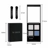 Personal label with high quality environmentally friendly high pigment durable 4-color combination eye shadow tray