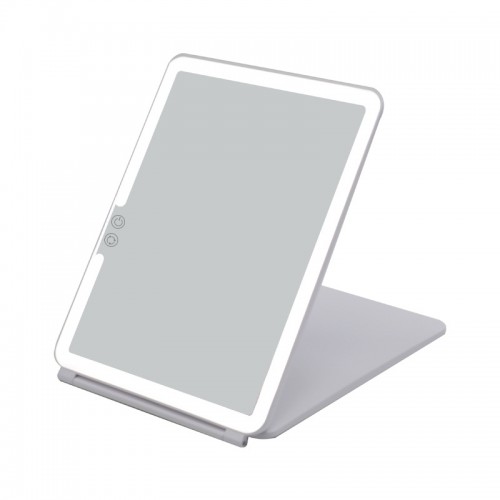 Travel Portable Adjustable Brightness 72 LED There-Color Light Folding Mirror