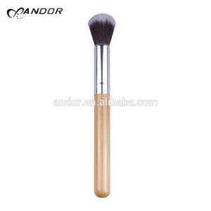 10pcs bamboo handle makeup cosmetic brush set with pouch