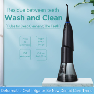 2020 New Deform Potable Electronic Oral Irrigator Dental Water Flosser Teeth Cleaner