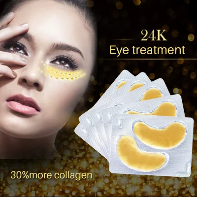 24K Gold Anti-Wrinkle-Moisture Crystal Collagen Eye Mask