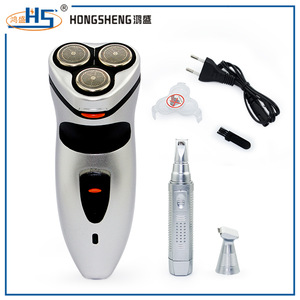 3D floating head shaver rechargeable nose beard trimmer for men electric men shaver