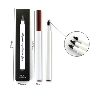 3D waterproof custom makeup eyebrow tint pencil with brush private label