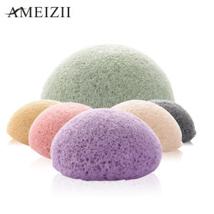 AMEIZII Wholesale Konjac Sponge Powder Puff Make Up Sponges Accessory Foundation Belleza Facial Powder Cosmetic Puff