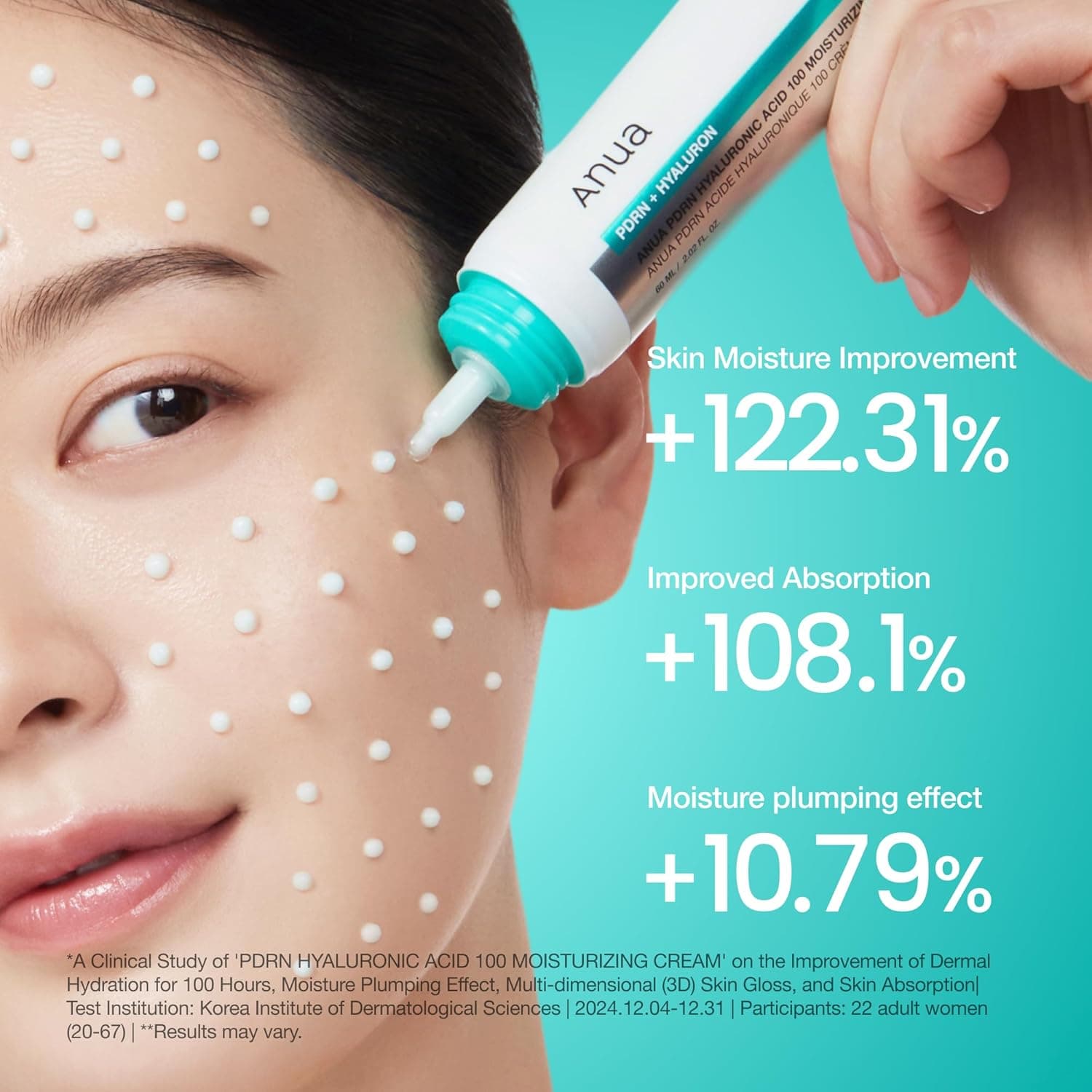 ANUA PDRN Hyaluronic Acid 100 Moisturizing Cream