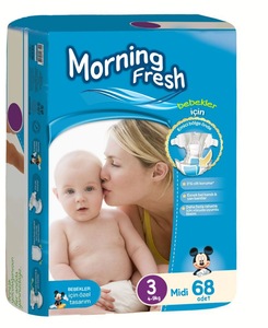 Babies Age Clothlike Dry Surface Morning Fresh Baby Diaper/Nappy/Napkin Advantage Pack