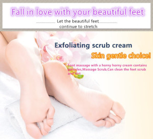 Bioaqua foot massage exfoliator foot mask hydrating foot cream 180g