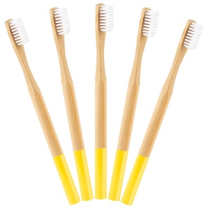 Biodegradable Handmade Natural Bamboo Wooden Handle Toothbrush