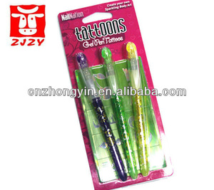 Body art temporary tattoo gel pen kits (ZY3-5111)