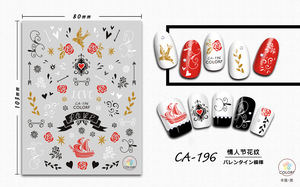 CA191-200 Nail Art Supply and Samples Accessories Korea Nail Sticker 2D