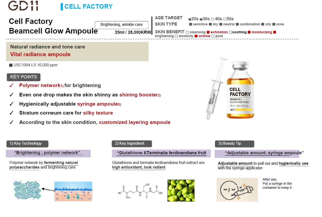 Cell Factory Beamcell Glow Ampoule