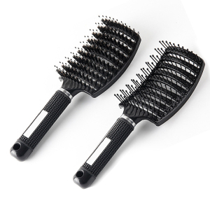 Curved Vented Styling Hair, Brush Detangling Thick Hair Massage Blow Drying Brush/