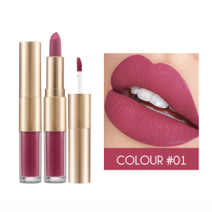 Custom Cosmetic Makeup 2 In 1 Lip Tint And Lip stick Non Toxic Waterproof Silky Matte Lipstick