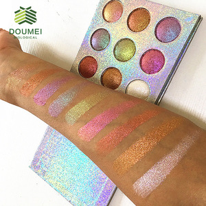 Custom Logo Makeup Organic Glitter Eyeshadow Palette