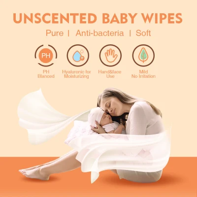 Custom Private Label Disposable Natural Organic Sensitive Baby Wipe