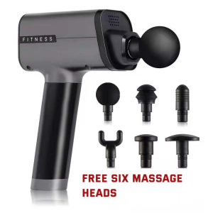 Factory Wholesale 6 Types Massage Head Deep Tissue Electric Muscle Massage Gun Body Massager