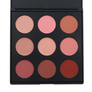 Free Sample Round 9 Color Blusher Kit 9 Colors Available Long Lasting Waterproof Wholesale Blush Palette