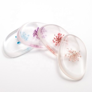 Free samples Clear make up puff latex-free flower cosmetic puff silicone beauty makeup sponge