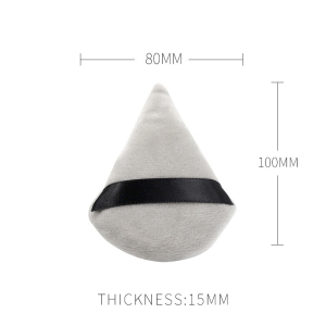 Free Samples Wholesale New Arrivals triangle cushion powder puff custom makeup logo loose powder cosmetic soft cotton puff