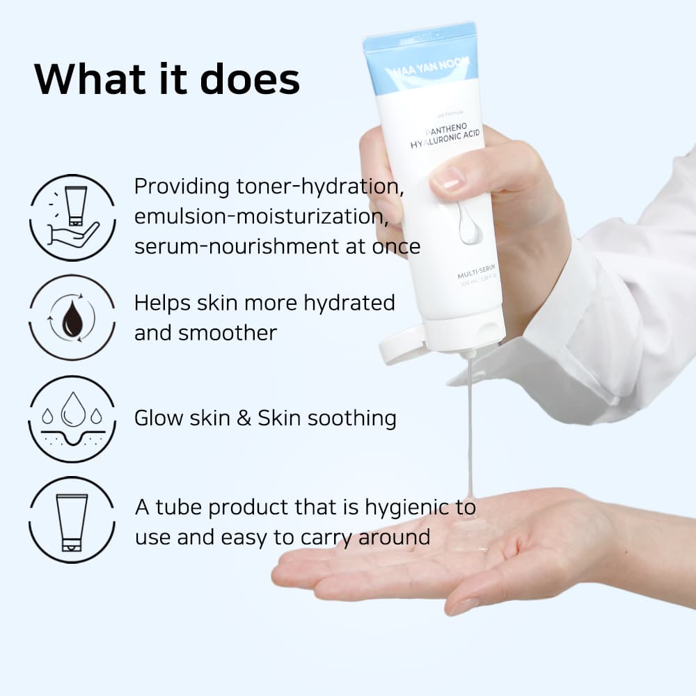 HAA YAN NOON Pantheno Hyaluronic Acid Multi-Serum 3.38 fl. Oz.