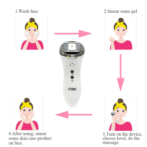 Home Use Face Wrinkle Remover HIFU RF LED Wrinkle Removal Facial Massage Machine