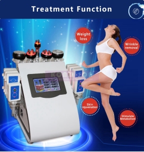 Hot 6 in 1 RF Machine 40 Khz Cavitation Machine Vacuum Slimming machine