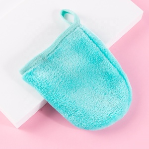 Hot Selling Washable Face Cleansing Gloves Private Label Reusable Facial Cloth Makeup Remover Headband Makeup Remover Pad