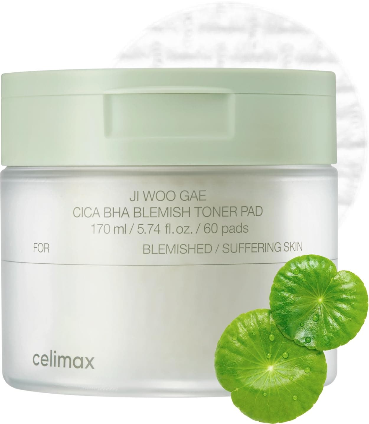 Ji.Woo.Gae CICA BHA Blemish Toner Pad